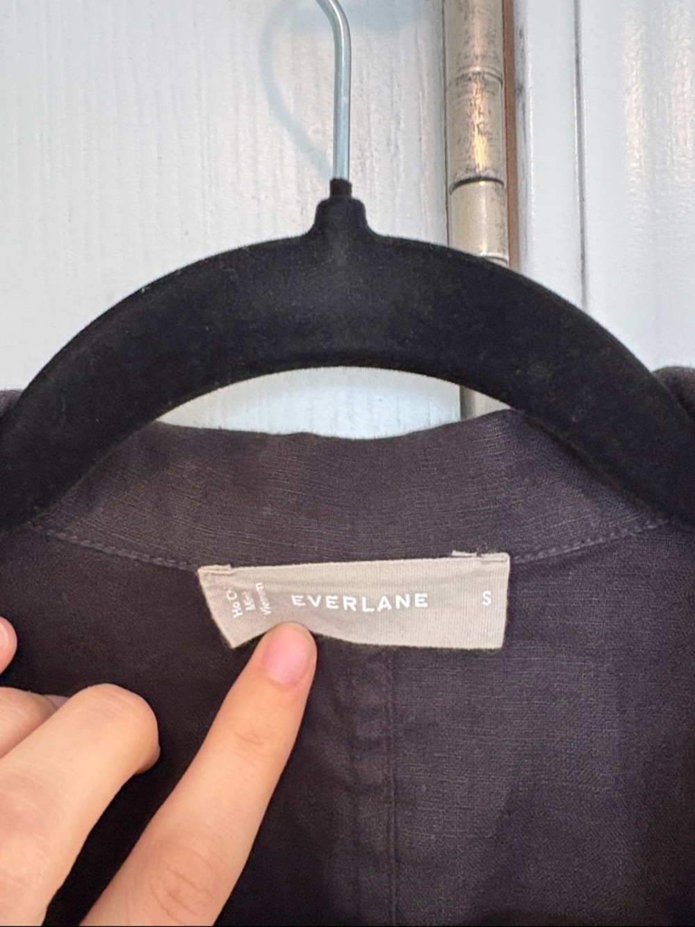 Everlane Linen Workwear Button Up Shirt black small - Picture 6 of 8